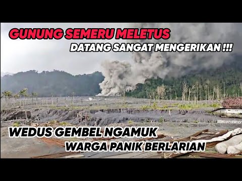 DETIK² LETUSAN GUNUNG SEMERU SAMPAI DI GLADAK PERAK HARI INI