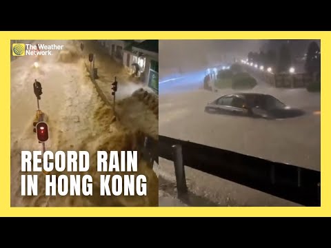 Hong Kong Flooded With Heaviest Rain in Almost 140 Years