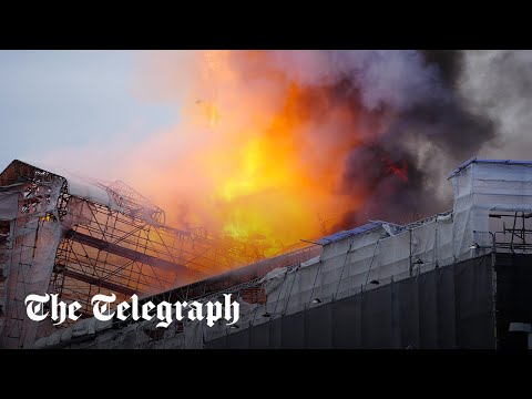 Fire engulfs Copenhagen's Old Stock Exchange in 'Notre Dame moment'