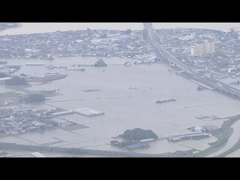 線状降水帯が発生した愛知・三重　大雨で浸水などの被害続出　愛知・豊橋市では水没した車から救出された男性が死亡　一夜明け被害の状況が徐々に明らかに