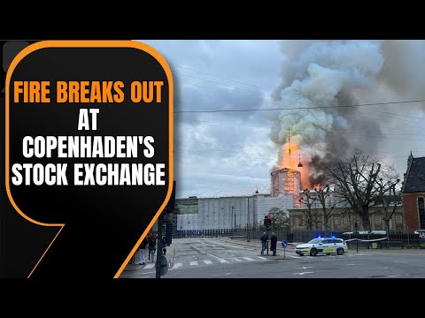Fire Engulfs Copenhagen's Historic Old Stock Exchange, Spire Collapses onto Roof | News9
