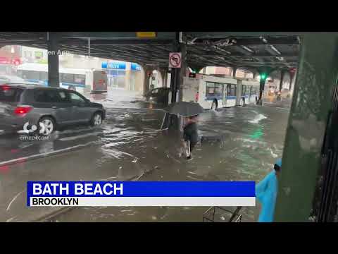 Severe flooding overwhelms Brooklyn streets