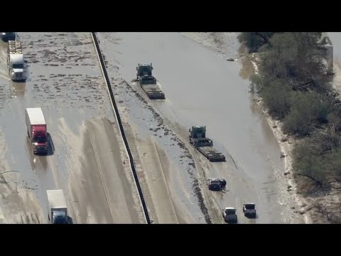 WATCH: Tropical Storm Hilary leaves a muddy mess in Coachella Valley