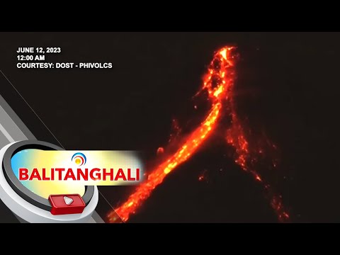 Crater glow at lava flow mula sa Bulkang Mayon, namataan simula kagabi | BT