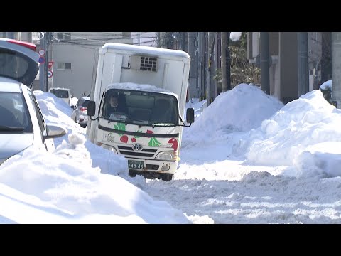 1月下旬としては統計開始以来初めて 異例“9日連続”プラス気温の札幌 ぐちゃぐちゃ路面で市民からは悲鳴 タイヤが埋まり動けなくなる車も急増 (24/01/30 20:30)