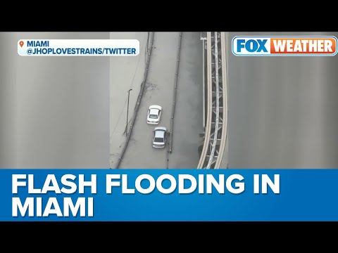 Flash Flooding Hits The Streets of Miami, Florida