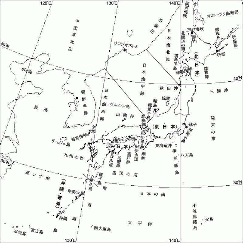 気象情報に用いる地域名