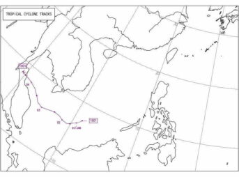 2019年 台風経路