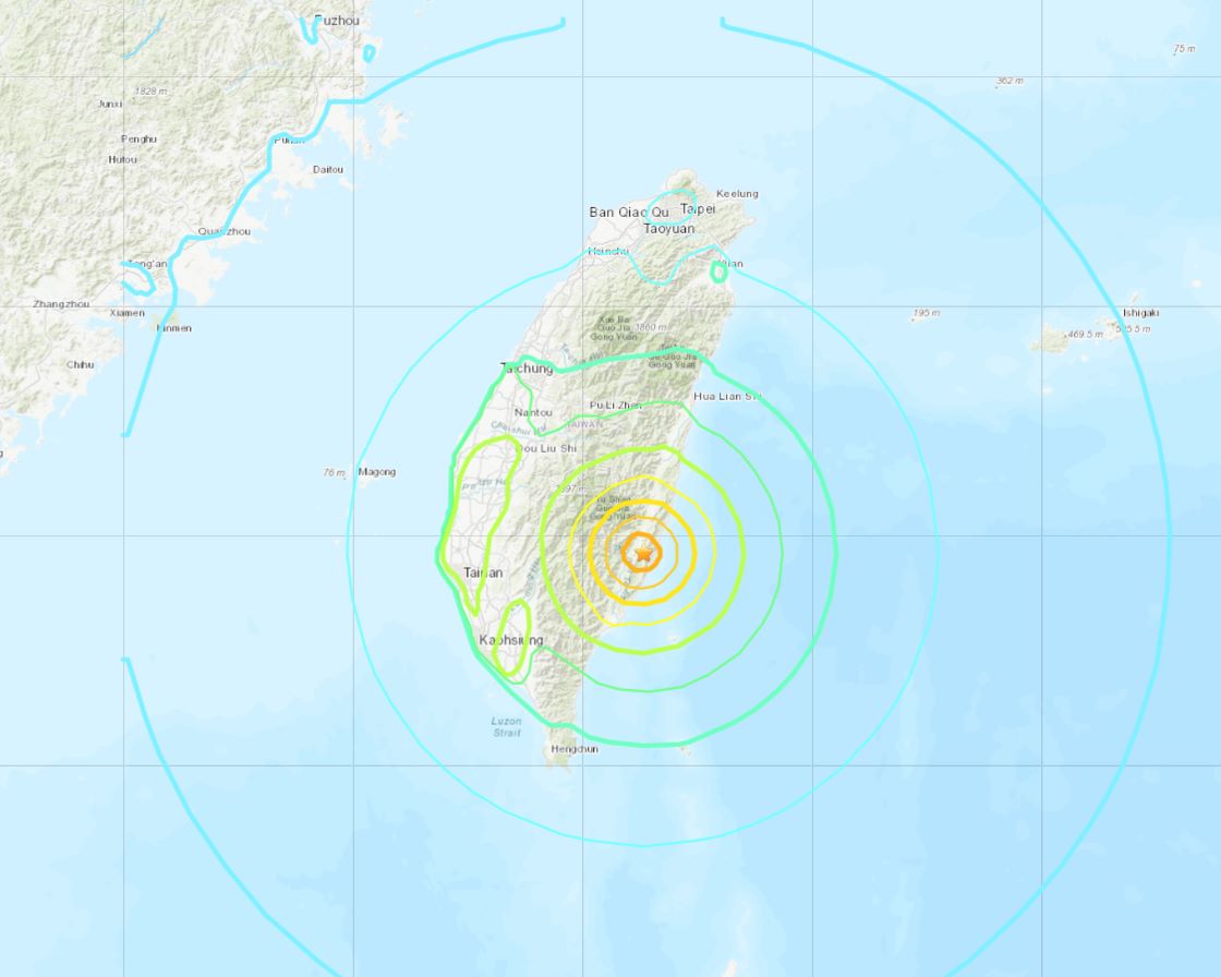 台湾 地震