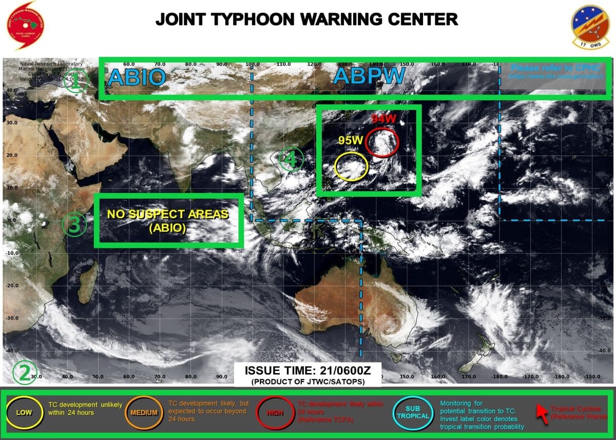 JTWC 気象画面
