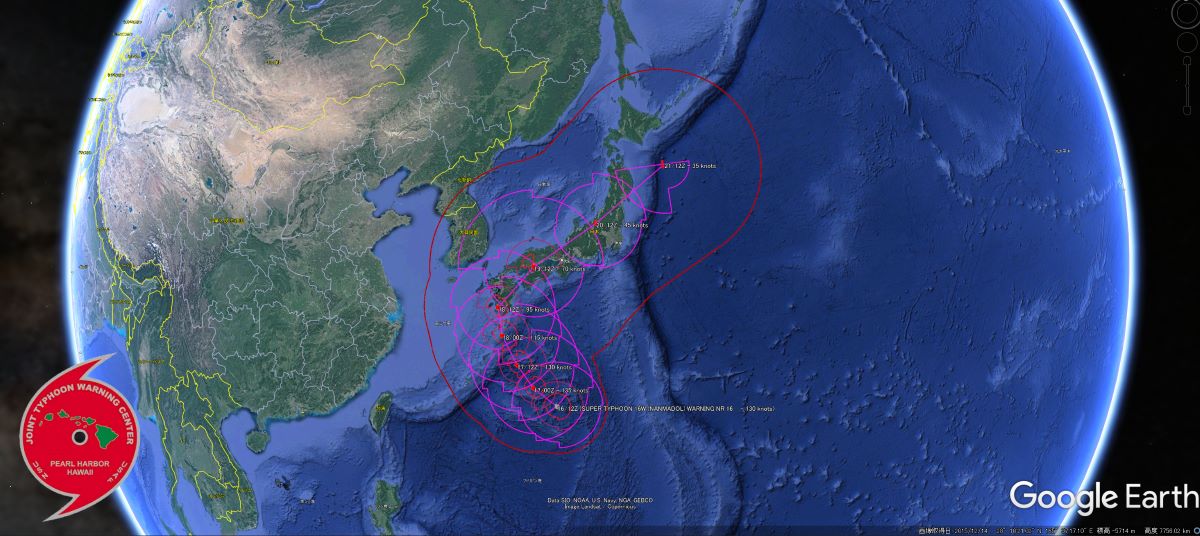 令和4年台風14号 スーパー台風