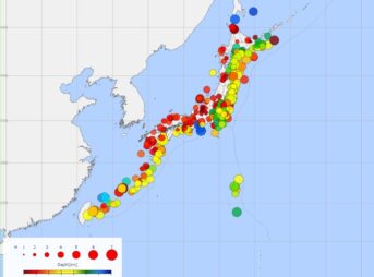 2022年の1年間に日本国内で発生した「震度2」以上の地震一覧