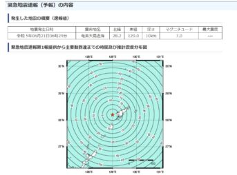 奄美大島近海M7.0の緊急地震速報（予報）は雷によるノイズとみられる