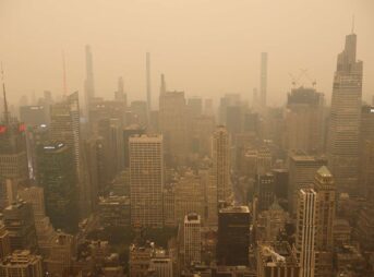 NY大気汚染 カナダ 山火事