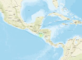 エルサルバドル付近でM6.5の地震