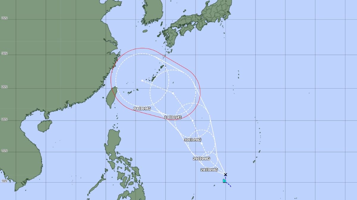 フィリピンの東に熱帯低気圧 台風6号発生を予想 気象庁