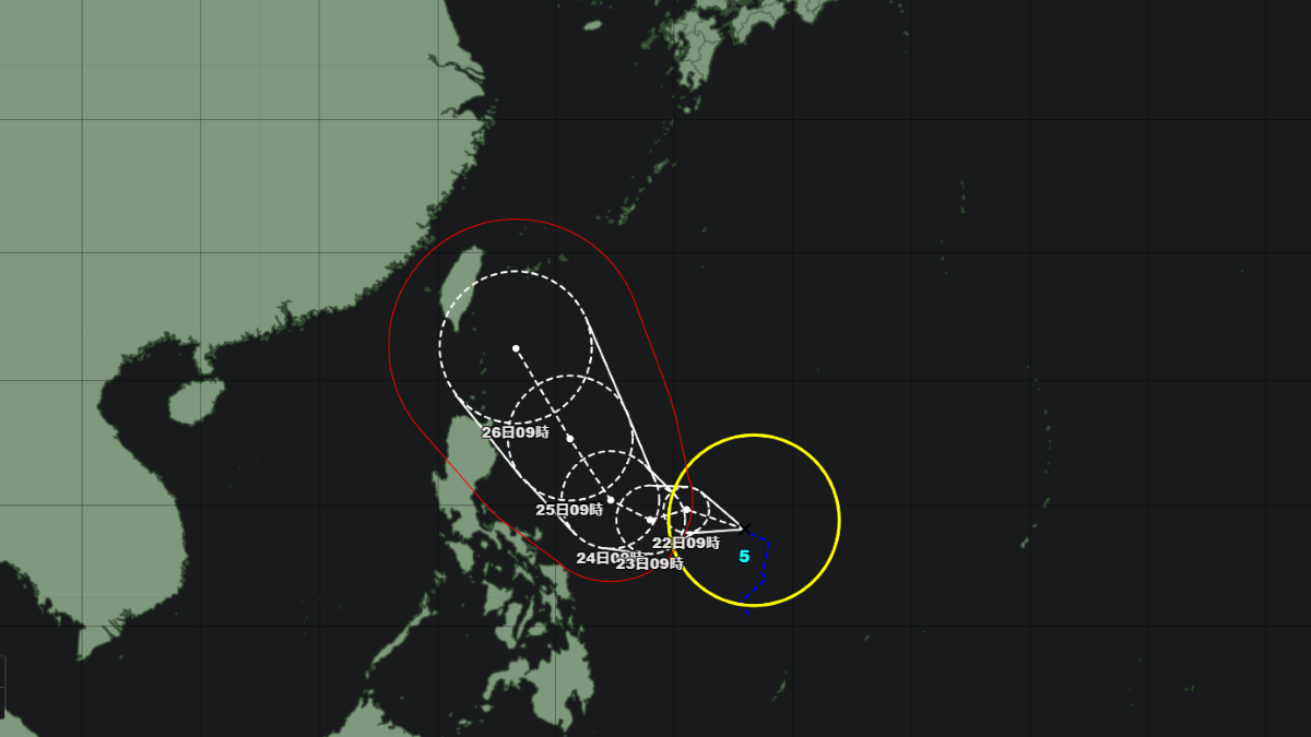 令和5年 台風5号 トクスリ 気象庁