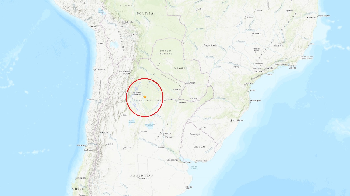 南米アルゼンチンでM6.2の地震