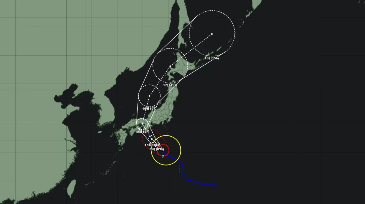 令和5年 台風7号 ラン 進路と概況｜2023年8月8日発生