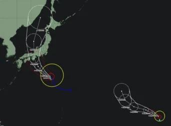 令和5年 台風8号 ドーラ｜2023年8月12日発生 越境台風