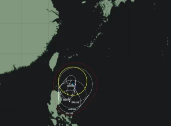 令和5年 台風9号 サオラー｜2023年8月24日発生