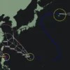 3つの台風が同時に存在 2022年9月以来｜令和5年台風9号～11号