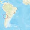 南米チリ中部コキンボの沿岸付近でM6.2の地震