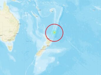 ニュージーランド近海でM6.6の地震