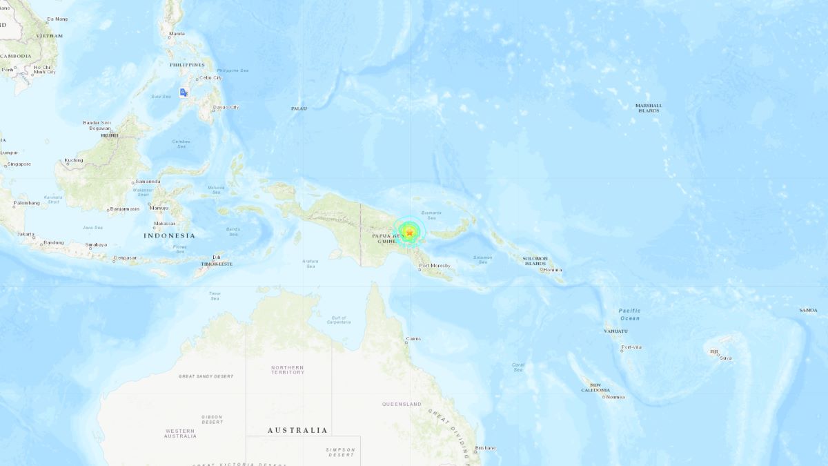パプアニューギニアでM6.7の地震 気象庁はM7.0と発表