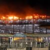 ロンドンのルートン空港で火災