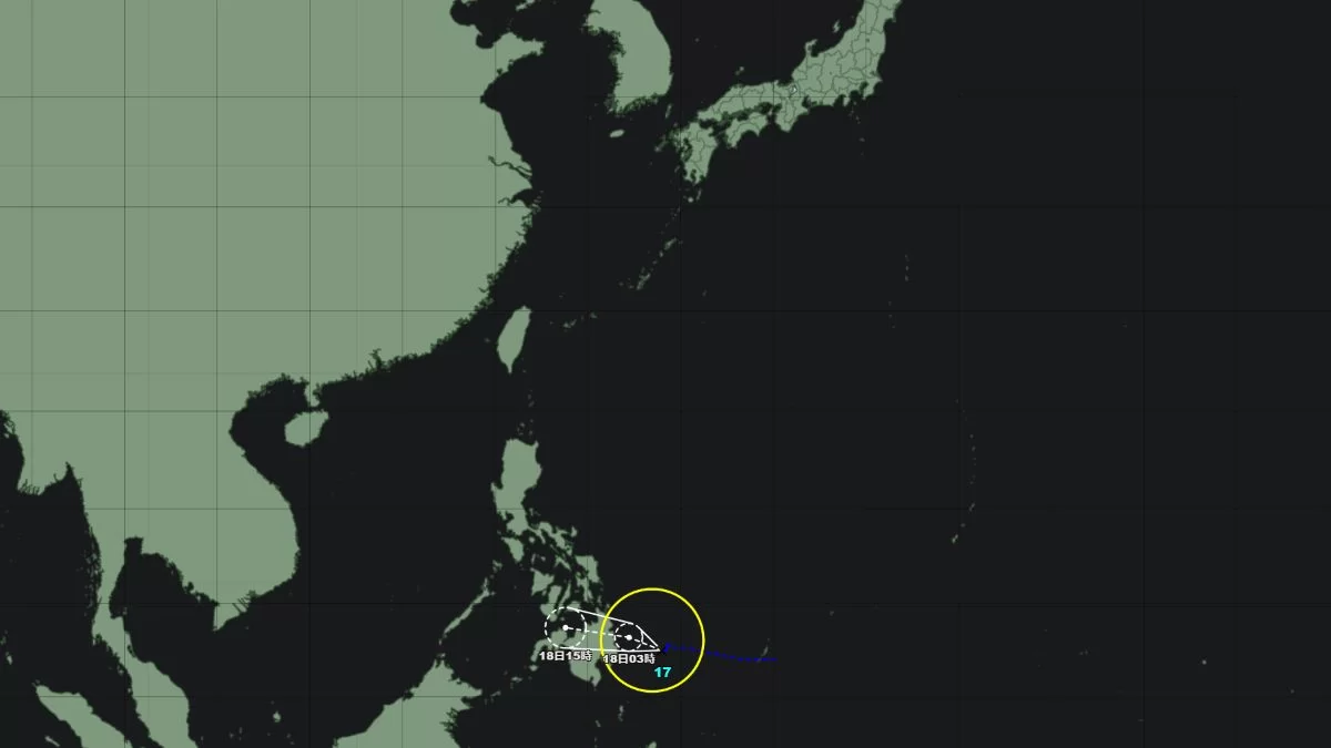 令和5年台風17号・ジェラワット｜昨年12月の台風発生は25号の1個
