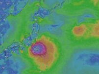 気象の様子 台風はどこに？雨・雷雨・雲・風・気温・波・海水温