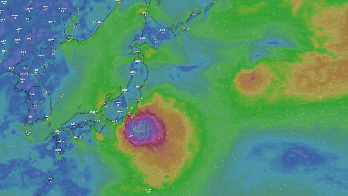 気象の様子 台風はどこに？雨・雷雨・雲・風・気温・波・海水温