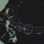 台風25号が発生 22号から25号まで4つの台風が同時に存在