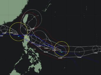 令和6年台風25号ウサギ 進路・動向｜2024年11月12日発生 22号から25号まで4つの台風が同時に存在