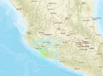 メキシコでM6.2の地震｜2025年1月12日08時32分(UTC)