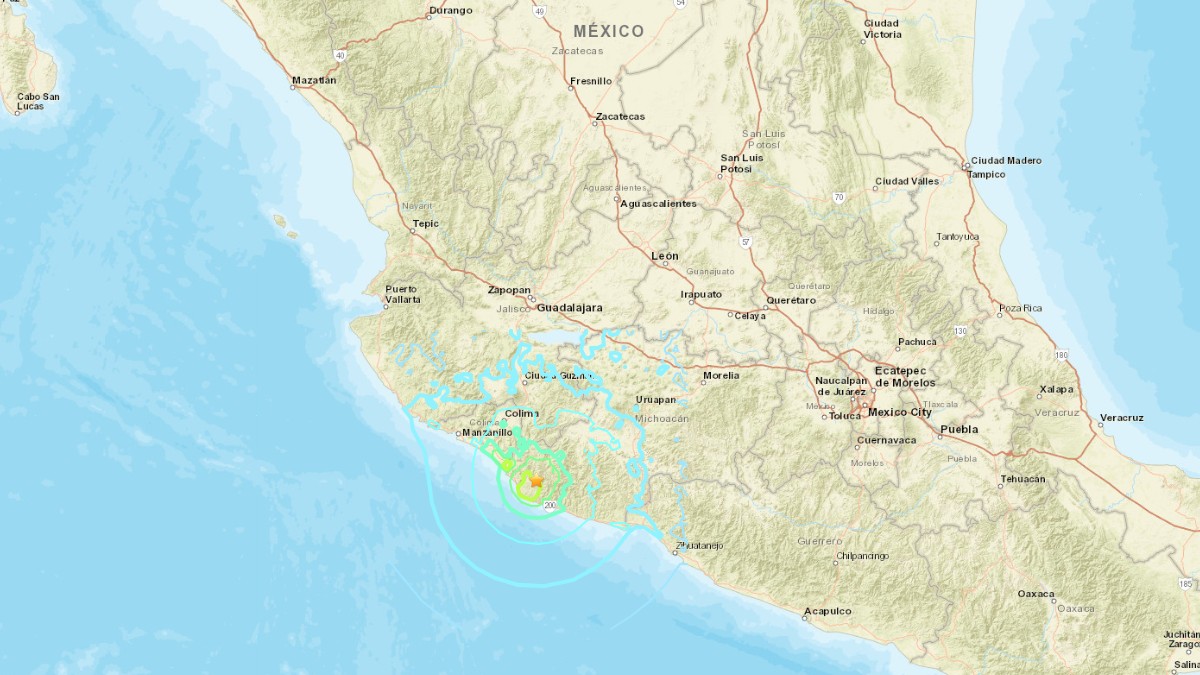 メキシコでM6.2の地震｜2025年1月12日08時32分(UTC)