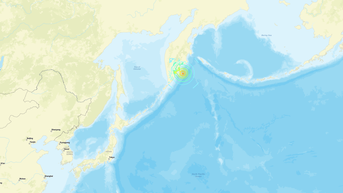 カムチャツカ半島付近を震源とするM7.5の地震｜2025年7月20日