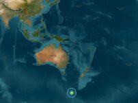 オーストラリアの南マクオーリー島付近でM7.0の地震｜2025年7月29日
