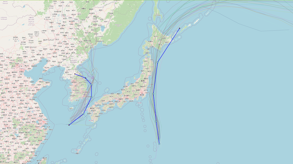 台風5号ナーリー 2025年7月13日発生｜7月としては観測史上初めて本州や九州に上陸せず北海道に直接上陸