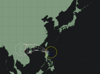 台風6号ウィパー 2025年7月18日発生