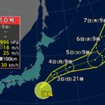 台風10号バイルー 2025年｜8月3日発生