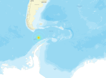 ドレーク海峡南部でM7.5の地震｜2025年8月22日