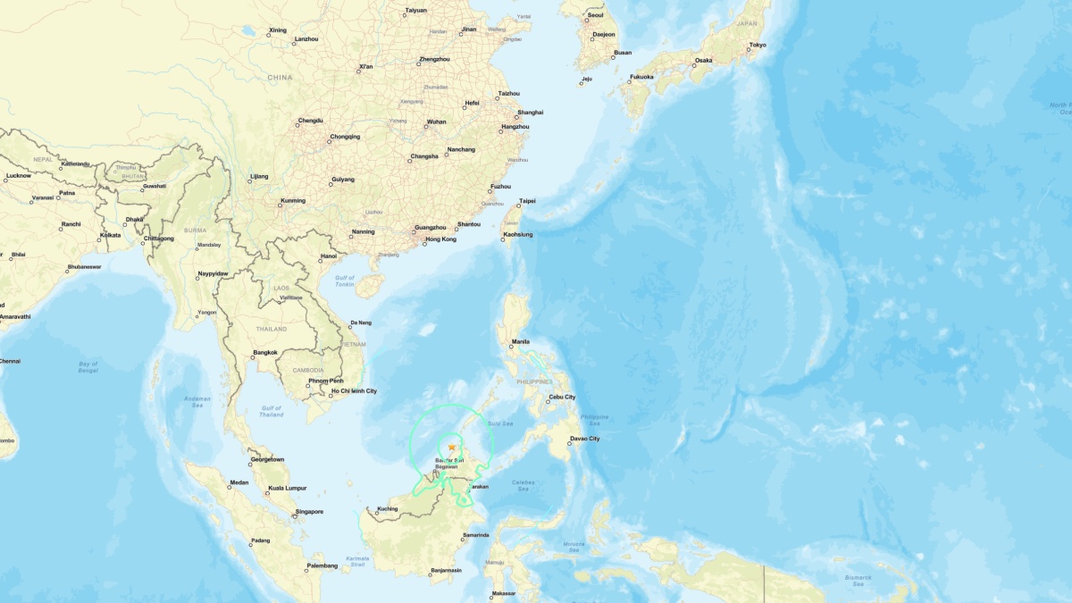 マレーシア（コタ・ブルーの北北西55km付近）でM7.1の地震｜2026年2月23日