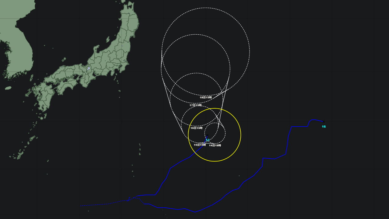 台風17号 ナンカー 2026年｜8月12日発生