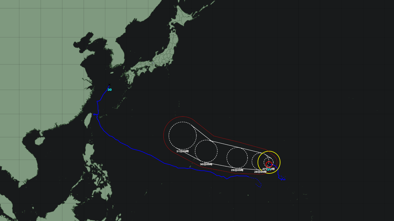 台風31号 インファ 2026年｜10月24日発生